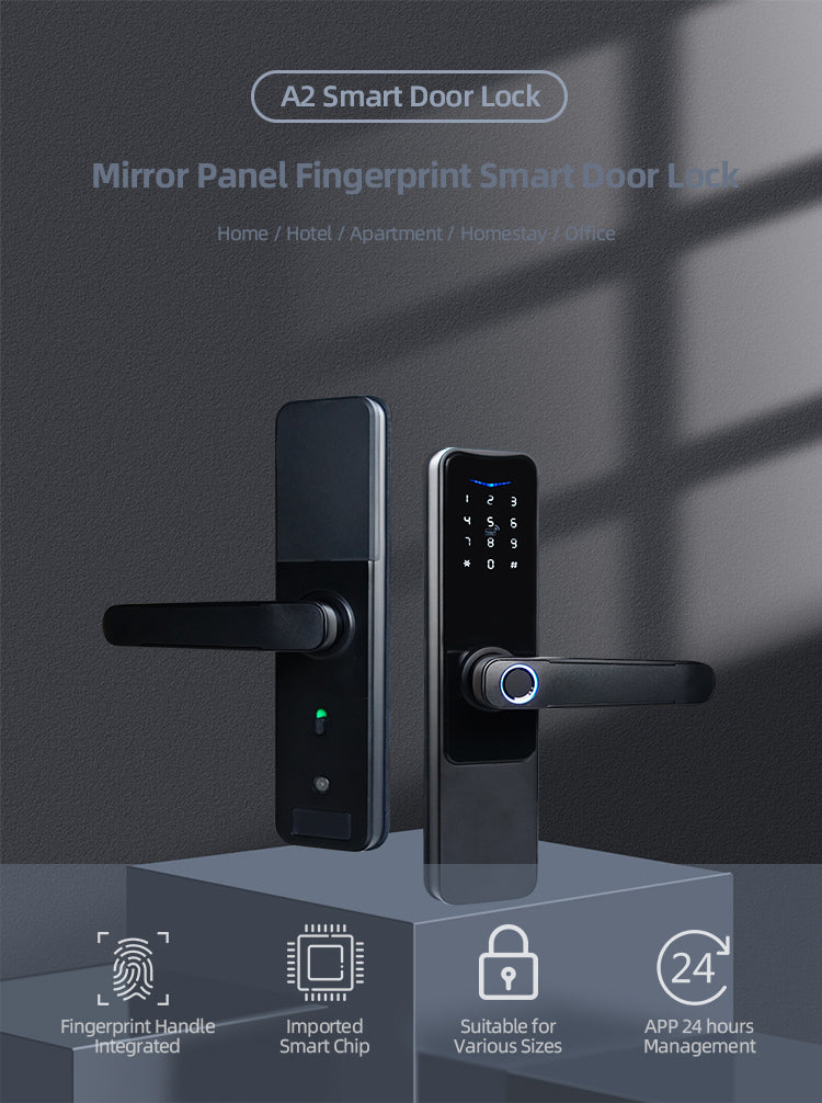 Fingerprint Door Lock - Bamboo A2 Smart Lock - SmartHomeHolics.com