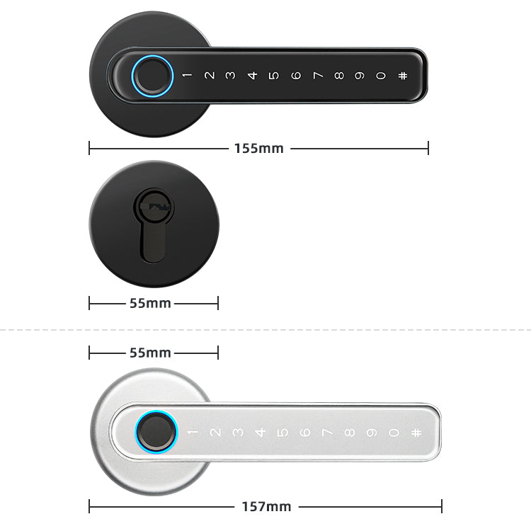 Electronic Door Knob - Bamboo H5S Smart Door Lock - SmartHomeHolics.com