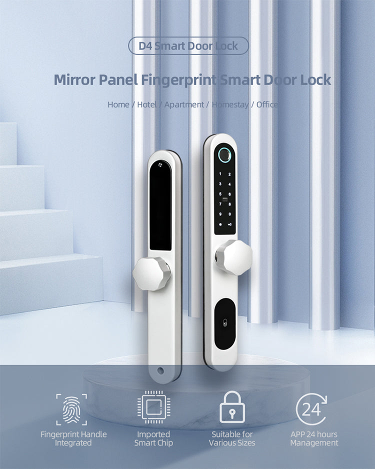 Best Biometric Door Lock - Bamboo D4 Smart Lock - SmartHomeHolics.com