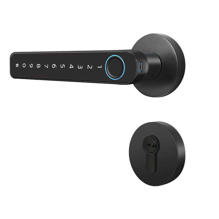 Electronic Door Knob - Bamboo H5S Smart Door Lock - SmartHomeHolics.com