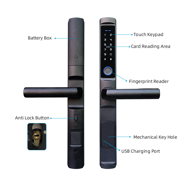 Wifi Home Lock - Bamboo F2 Smart Door Lock - SmartHomeHolics.com