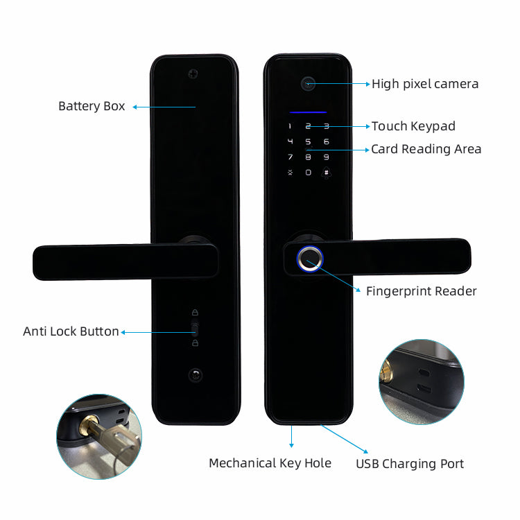 Wi-Fi Locks for Home - Bamboo X6 Pro Smart Lock - SmartHomeHolics.com