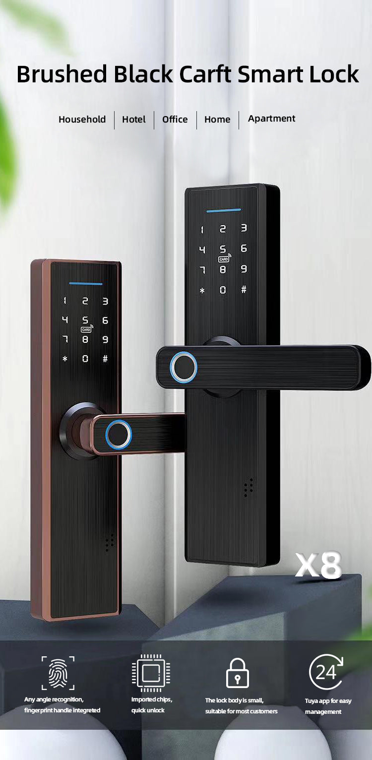 Smart House Lock - Bamboo X8 Smart Lock - SmartHomeHolics.com