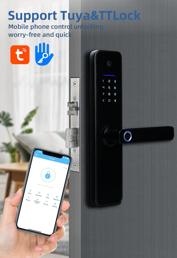 Wi-Fi Locks for Home - Bamboo X6 Pro Smart Lock - SmartHomeHolics.com