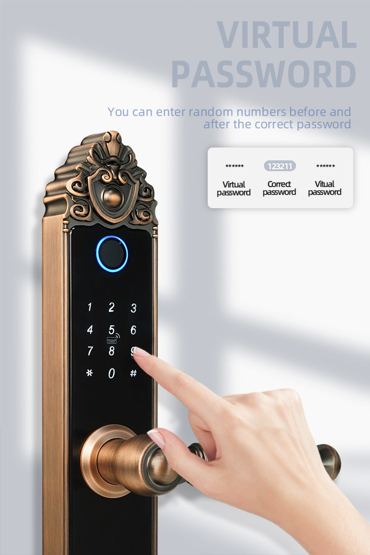 Smart Door Lock - Bamboo A16 Smart Door Lock - SmartHomeHolics.com