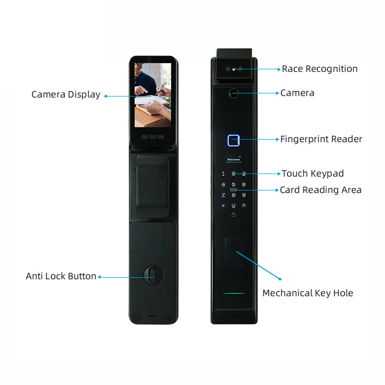 Smart Lock with Camera - Panda H007 Smart Lock - SmartHomeHolics.com