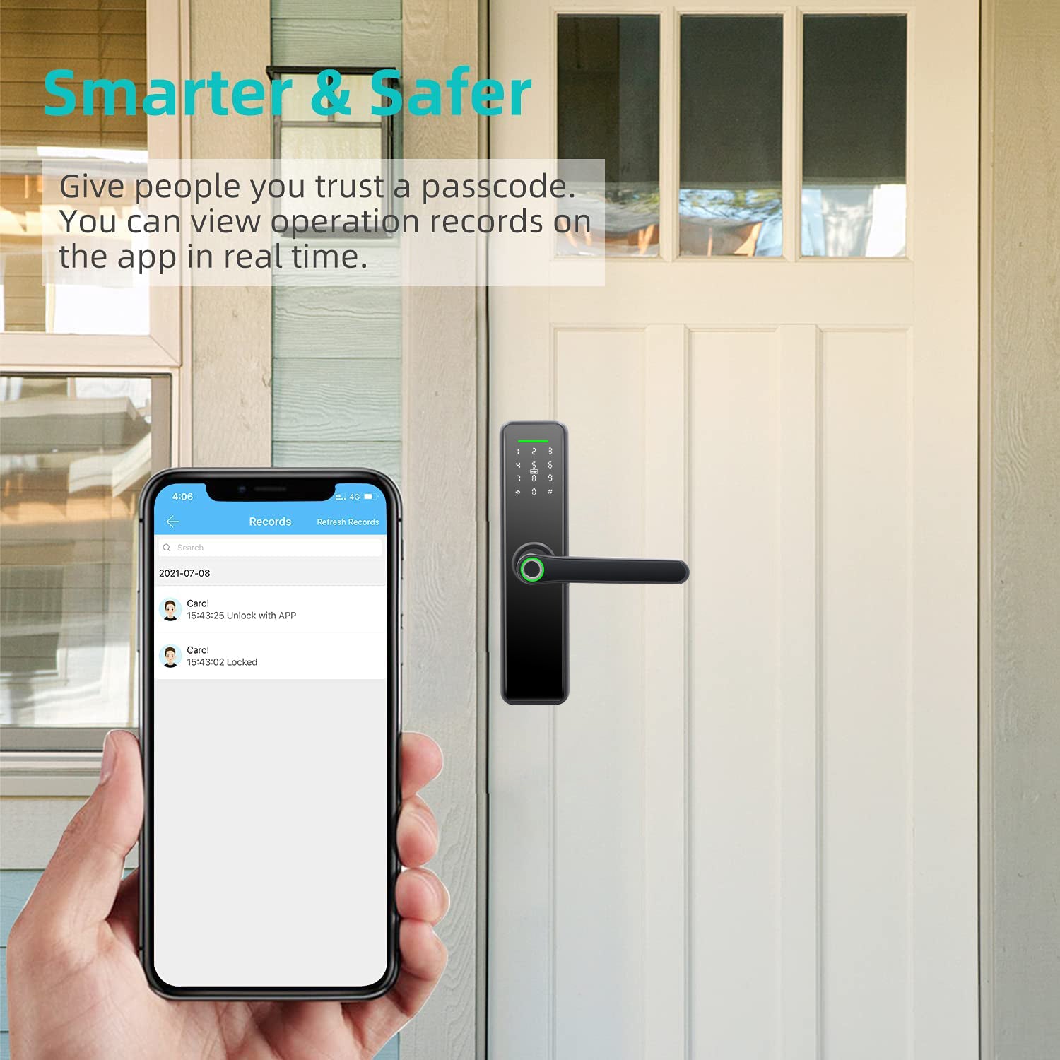 Wi-Fi Smart Lock - Bamboo A9 Smart Lock - SmartHomeHolics.com