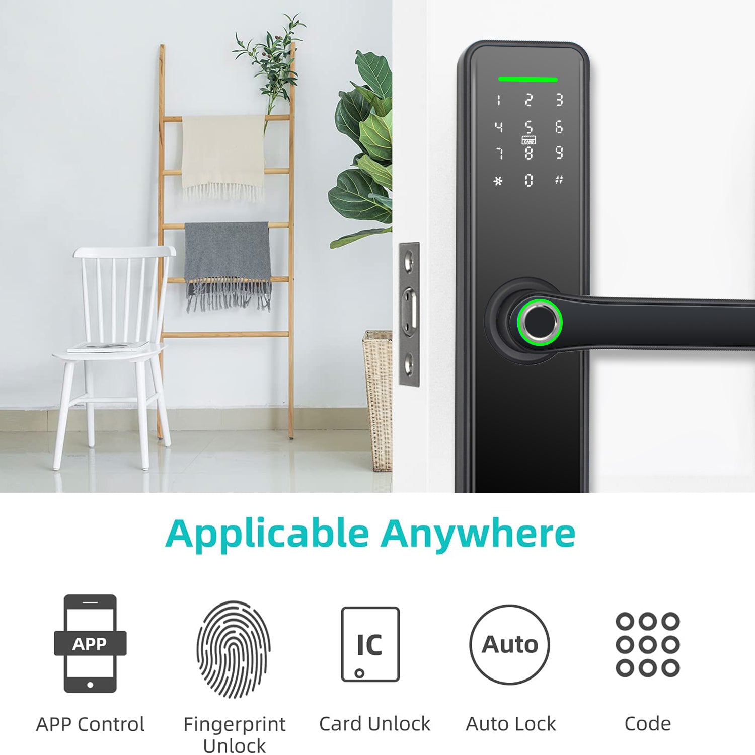 Wi-Fi Smart Lock - Bamboo A9 Smart Lock - SmartHomeHolics.com