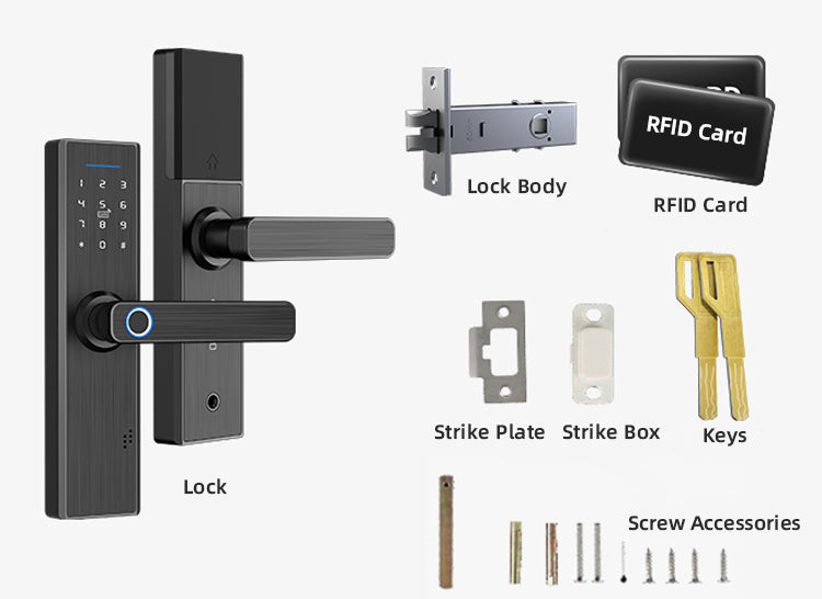 Smart House Lock - Bamboo X8 Smart Lock - SmartHomeHolics.com