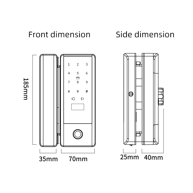 Smart Home Lock - Bamboo A6S1 Smart Glass Lock - SmartHomeHolics.com