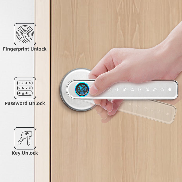 Electronic Door Knob - Bamboo H5S Smart Door Lock - SmartHomeHolics.com