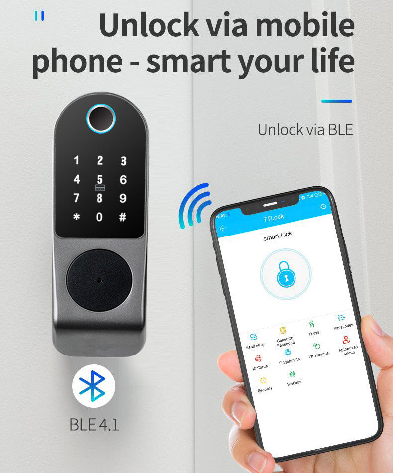 Waterproof Smart Lock - Panda R6 Smart Door Lock - SmartHomeHolics.com