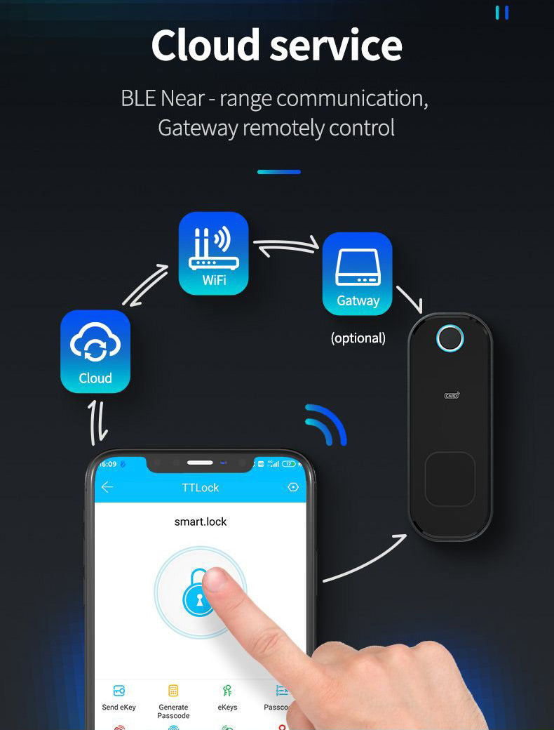 Waterproof Smart Lock - Panda R6 Smart Door Lock - SmartHomeHolics.com